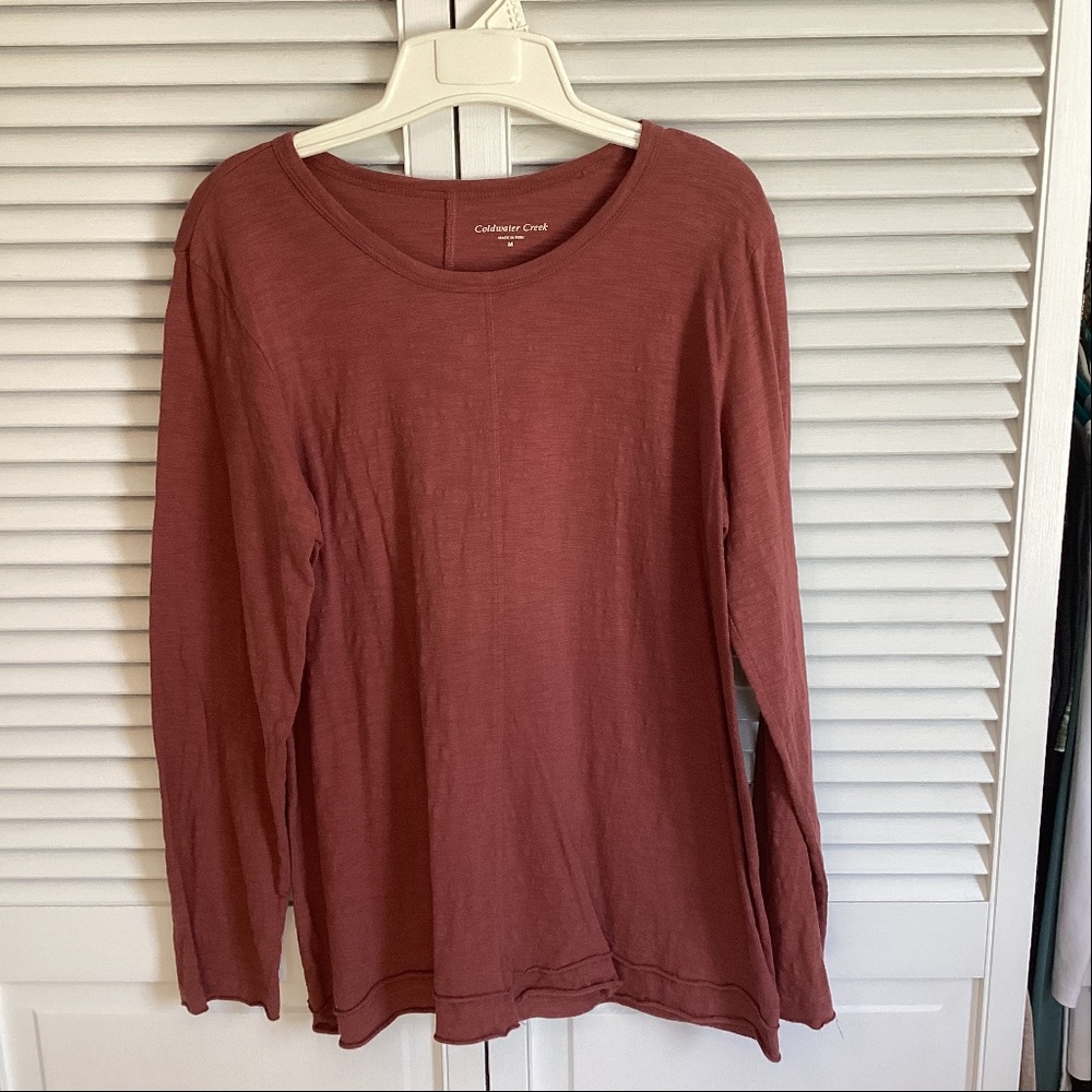 Coldwater Creek slub tee.